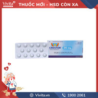 Thuốc trị mỡ máu Crestor 20mg | Hộp 28 viên