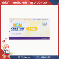 Thuốc trị mỡ máu Crestor 5mg | Hộp 28 viên