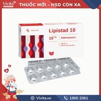 Thuốc trị mỡ máu Lipistad 10 | Hộp 30 viên
