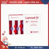 Thuốc trị mỡ máu Lipistad 20 | Hộp 30 viên