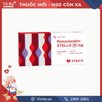 Thuốc trị mỡ máu Rosuvastatin Stella 20mg | Hộp 30 viên