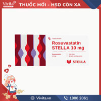 Thuốc trị mỡ máu Rosuvastatin Stella 10mg | Hộp 30 viên