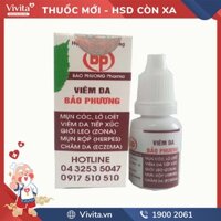 Thuốc trị mụn cóc, giời leo, mụn rộp Viêm Da Bảo Phương | Chai 8ml