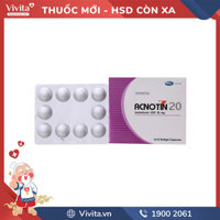 Thuốc trị mụn trứng cá Acnotin 20mg | Hộp 30 viên