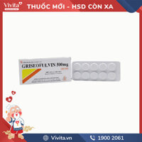 Thuốc trị nấm Griseofulvin 500mg | Hộp 20 viên