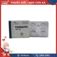 Thuốc trị nấm Tinidazol Domesco 500mg l Hộp 4 viên