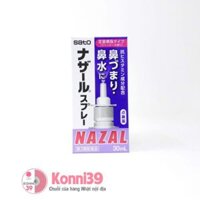 Thuốc trị nghẹt mũi, sổ mũi Sato Nazal 30ml (3 loại) Dạng xịt hương oải hương