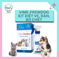 Thuốc trị rận cho chó mèo - Xịt Vime-Frondog diệt ve, rận, bọ chét ở chó mèo - TUCA PET SHOP