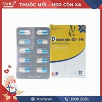 Thuốc trị thoái hóa khớp Diacerein 50-HV | Hộp 100 viên