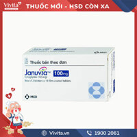 Thuốc trị tiểu đường Januvia 100mg | Hộp 28 viên