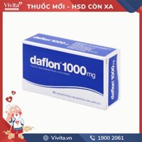 Thuốc trị trĩ, suy giãn tĩnh mạch Daflon 1000mg | Hộp 30 viên
