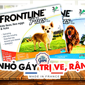 Thuốc trị ve rận nhỏ gáy Frontline Plus cho chó dưới 10kg