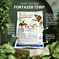 Thuốc trừ bệnh FORTAZEB BIOROSAMIL 72WP BỘT XANH NAPOLEON (gói 1KG) - Metalaxyl 80g/kg + Mancozeb 640 g/kg