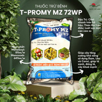 Thuốc trừ bệnh T-PROMY MZ 72WP (gói 1KG) - Metalaxyl 8%w/w + Mancozeb 64%w/w Trị thán thư trên điều, loét sọc mặt cạo ca