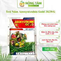 Thuốc trừ nấm Azoxystrobin Gold 765wg xử lý thán thư, héo xanh, rỉ sắt cho cây trồng gói 50gr