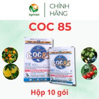 Thuốc trừ nấm diệt vi khuẩn COC85 Phòng trị thán thư sương mai ghẻ sẹo cây có múi - Hộp 10 gói