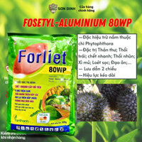Thuốc trừ nấm Forliet 80WP hoạt chất Fosetyl-Al đặc hiệu trừ nấm thối trái, xì mủ, loét sọc, đạo ôn, lưu dẫn 2 chiều