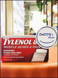 Thuốc Tylenol 650mg (100v)