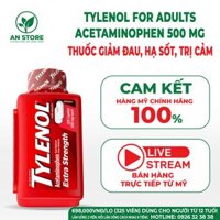 Thuốc Tylenol Extra Strength Acetaminophen 500mg 325 Viên Của Mỹ – Giảm Đau, Hạ Sốt, Trị Cảm Cúm Hiệu Quả