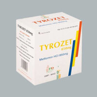 Thuốc Tyrozet 850mg (Metformin) Phương Đông – Chỉ định dùng điều trị bệnh đái tháo đường tuýp 2 (Hộp 10 vỉ x 10 viên)