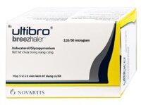 Thuốc Ultibro Breezhaler Novartis điều trị giảm triệu chứng bệnh phổi mạn tính tắc nghẽn (5 vỉ x 6 viên)