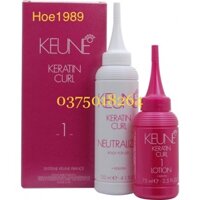 Thuốc uốn Keune Keratin Curl không có amoniac 75ml/120ml