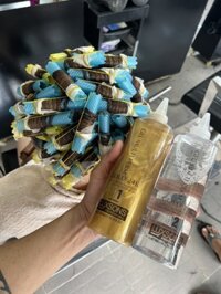 Thuốc uốn lanh gel vàng LUXSONS không mùi cao cấp 500mlx2 AZ008