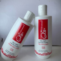 Thuốc uốn tóc QL8X cặp 1000ml x 2 chai🔥CHÍNH HÃNG🔥Uốn Nóng Ql8x hương thơm cung cấp collagen bóng mềm tóc xoăn lâu