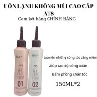 Thuốc uốn tóc Uốn lạnh Hàn Quốc căng sóng mềm mượt  ATS 150ml x2