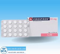 Thuốc Verospiron 25mg lợi tiểu (hộp 1 vỉ x 20 viên)