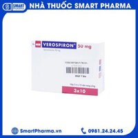 Thuốc Verospiron 50mg điều trị tăng huyết áp (3 vỉ x 10 viên)