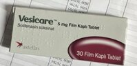 Thuốc Vesicare 5mg Astellas (Solifenacin succinate) – Điều trị tiểu són (Hộp 3 vỉ x 10 viên)