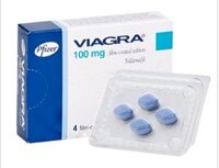 Thuốc Viagra 100mg (Sildenafil citrate) Pfizer – Điều trị rối loạn cương dương (1 vỉ x 4 viên)