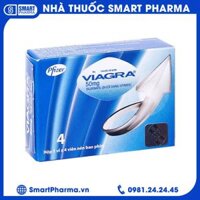 Thuốc Viagra 50mg điều trị rối loạn cương dương (1 vỉ x 4 viên)