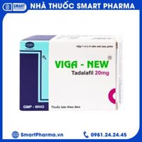 Thuốc Viga-New 20mg Armephaco điều trị rối loạn cương dương (1 vỉ x 4 viên)