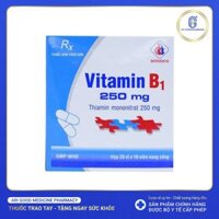 Thuốc Vitamin B1 250mg Domesco điều trị bệnh do thiếu Vitamin B1 (20 vỉ x 10 viên)