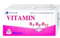 Thuốc Vitamin B1 - B6 - B12 Mekophar điều trị thiếu hụt Vitamin nhóm B (10 vỉ x 10 viên)