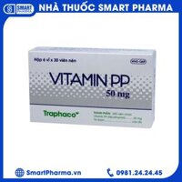 Thuốc Vitamin Pp 50Mg Traphaco điều trị bệnh Pellagra (6 vỉ x 30 viên)