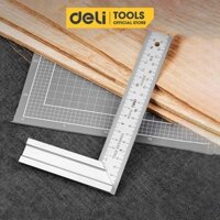 Thước Vuông Góc Kim Loại Deli Kích Thước 200mm - Sử Dụng Đo Đạc Trong Xây Dựng, Sửa Chữa Nhà Cửa