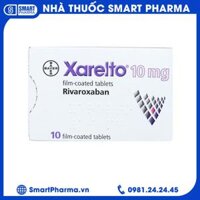 Thuốc Xarelto 10mg Bayer phòng ngừa thuyên tắc huyết khối tĩnh mạch (1 vỉ x 10 viên)