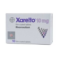 Thuốc Xarelto 10mg Bayer Rivaroxaban xách tay phòng ngừa thuyên tắc huyết khối tĩnh mạch (1 vỉ x 10 viên)