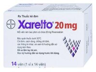Thuốc Xarelto 20mg (Rivaroxaban) Bayer dự phòng đột quỵ và thuyên tắc mạch toàn thân (1 vỉ x 14 viên)