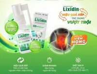 Thuốc xịt họng Lixidin VCP 30ml sát khuẩn giảm đau họng vượt trội