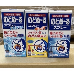 Thuốc xịt họng trị ho, viêm họng vị bạc hà Kobayashi 15ml