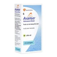 Thuốc xịt mũi Avamys 27.5mcg trị viêm mũi dị ứng, nghẹt mũi, sổ mũi, hắt hơi (chai 60 liều)
