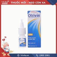 Thuốc xịt mũi giảm nghẹt mũi Otrivin 0.05% | Chai 10ml