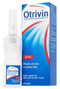 Thuốc xịt mũi Otrivin 0.1% GSK điều trị nghẹt mũi, sung huyết mũi (10ml)