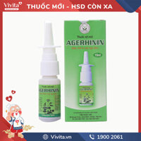 Thuốc xịt mũi trị viêm mũi, viêm xoang Agerhinin | Chai 15ml