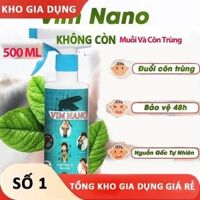 Thuốc xịt muỗi, côn trùng Vim Nano 500ml mùi hương dễ chịu xuất xứ thảo mộc - xua đuổi muỗi gián - Gia Dụng Giá Rẻ