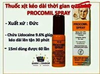 Thuốc xịt PROCOMIL SPRAY 15ml kéo dài thời gian quan hệ